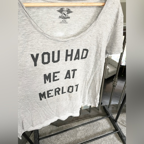 Signorelli You Had Me At Merlot T-shirt size XL - Picture 1 of 3